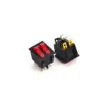 Switch Double Red w Red Light   KCD4-008