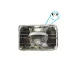 Sealed Beam Rectangular 4 2 x6 5  24V 75W 2Pin