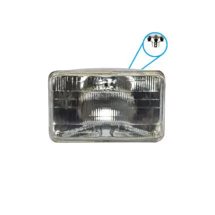 Sealed Beam Rectangular 4 2 x6 5  12V 100 75W 3Pin HASAKI