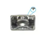 Sealed Beam Rectangular 4 2 x6 5  12V 100 75W 3Pin HASAKI