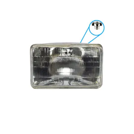 Sealed Beam Rectangular 4 2 x6 5  12V 100 75W 3Pin HASAKI