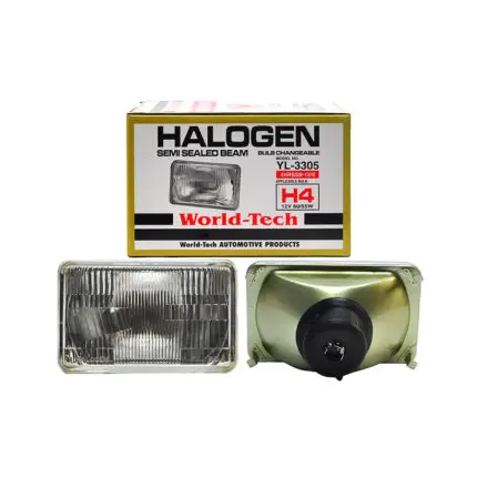 Semi Sealed Beam Conversion Kit 4  x 6 5  12v H4 Bulb World Tech