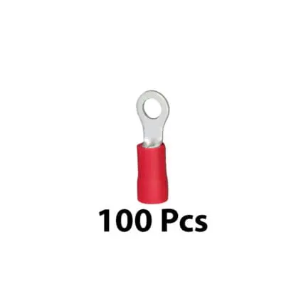 Terminal Red Hole 4BA 100Pcs