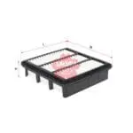 Air Filter Hyundai Elantra 2010 Kia Cerato  A-2847  Sakura