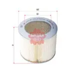 Air Filter Mitsubishi L200 O M MD603354 Sakura