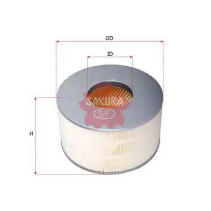 Air Filter Toyota Land Cruiser  Prado 1HD 4 2L  LZJ100  HDJ100  A-1196 Sakura