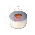 Air Filter Toyota Land Cruiser  Prado 1HD 4 2L  LZJ100  HDJ100  A-1196 Sakura