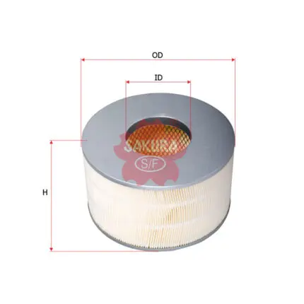 Air Filter Toyota Land Cruiser  Prado 1HD 4 2L  LZJ100  HDJ100  A-1196 Sakura