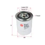 Fuel Filter Nissan Frontier D21  D22  TD27  QD32 ENG  FC-1806 Sakura