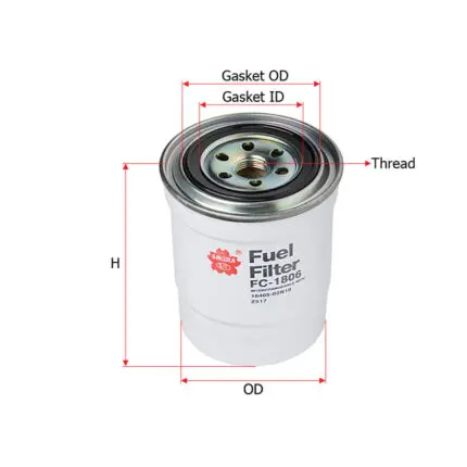 Fuel Filter Nissan Frontier D21  D22  TD27  QD32 ENG  FC-1806 Sakura