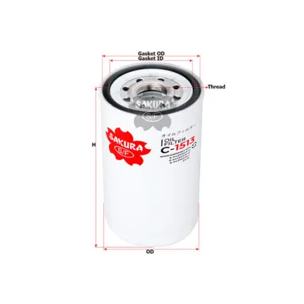 Oil Filter Isuzu FSR 6HH1 Eng C-1513 Sakura