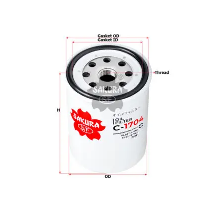 Oil Filter Mazda P Up B2200 C-1704 Sakura