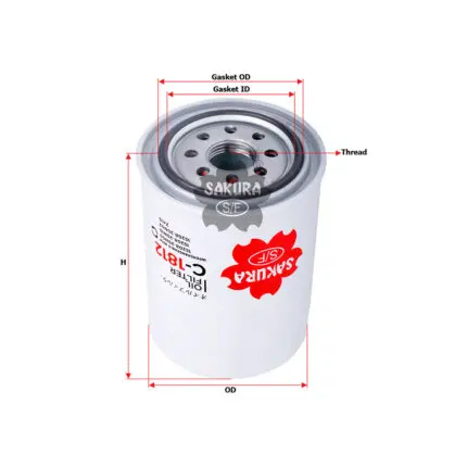 Oil Filter Nissan TD27  CD 7  CD20  LD20-2  RD28 Laurel  LD28  C-1812 Sakura