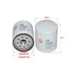 Oil Filter Toyota Crown 2 0i 3 0i  Fortuner 2 7i  Hiace Commuter  Hilux 2 4 2 5  Land Cruiser 4 7i  Previa 2 4  Revo 2 0i  Ford Everest 2 5 3 0  C-1110 Sakura