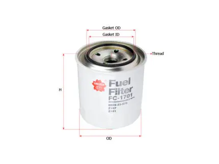 Fuel Filter Mazda B2200  B2500  T3500 FC-1701 Sakura