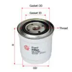 Fuel Filter Mazda B2200 B2500 UF  FC-1706 Sakura