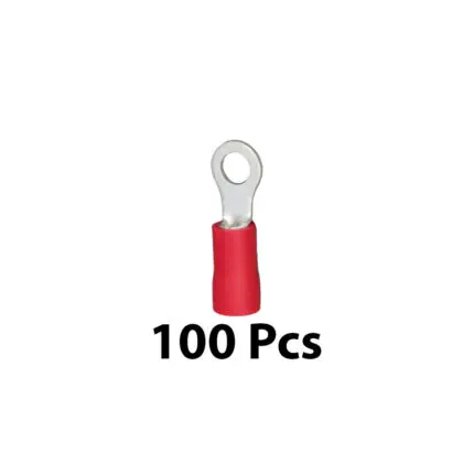 Terminal Red Hole 4BA 100Pcs