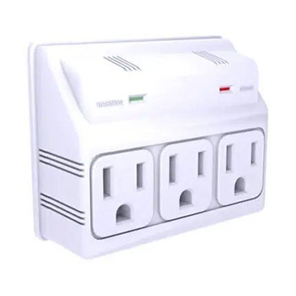 STANLEY 3 WAY SURGE ADAPTER WHITE (3 OUTLET)
