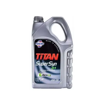 Oil FUCHS Titan SuperSyn D1 Full Synthetic 0W20 5L Gallon