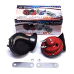 Horn Double Shell (Red) w/o Relay 12V (Pair)  (HT-3010)
