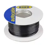 Wire Per Foot 10 Gauge (65/0.30mm) Single Core 35 AMP Black, RC0135B Ring