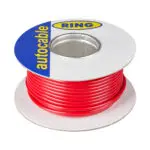 Wire Per Foot 10 Gauge (65/0.30mm) Single Core 35 AMP Red, RC0135R Ring
