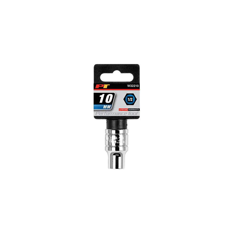 Socket 1/2" Drive 10mm W32210 Performance Tools Socket 1/2" Drive 10mm W32210 Performance Tools
