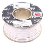 Wire Reel 14 Gauge (28/0.30mm) Single Core 17 AMP 50m(164ft)  White, RC0117W | TW2W.50 AMC