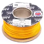 Wire Reel 14 Gauge (28/0.30mm) Single Core 17 AMP 50m(164ft) Yellow, RC0117Y | TW2Y.50 AMC
