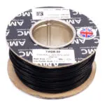 Wire Reel 14 Gauge (28/0.30mm) Single Core 17 AMP 50m(164ft)  Black, RC0117B | TW2B.50 AMC
