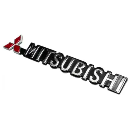 Self Adhesive Badge- Mitsubishi Chrome AC RACING