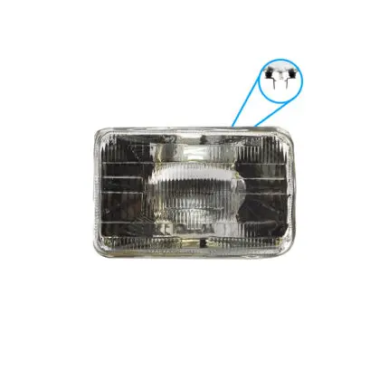 Sealed Beam Rectangular 4 2 x6 5 24V 75W 2Pin