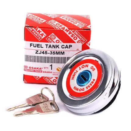 GAS TANK COVER METAL W/KEY 35MM