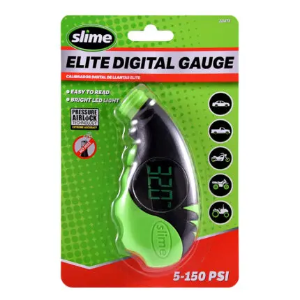 Tire Pressure Gauge Slime Elite Digital Gauge w/PAT  5-150 PSI 20475