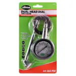 Tire Pressure Gauge Slime Dual Head Dial w/ Hose 10-160 PSI 2020-A