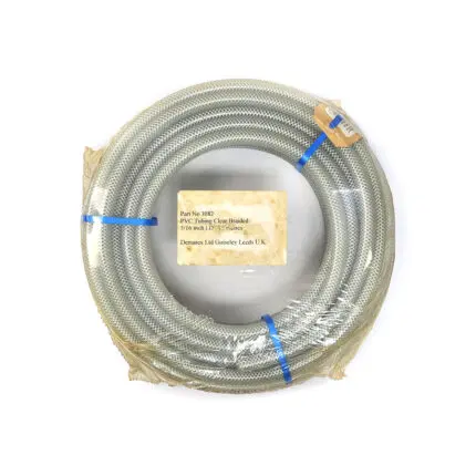 Hose PVC Clear Braided 5/16" ID 50 ft per roll