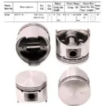 Pistons Madza 323 RWD, TC Eng., 73mm SET OF 4, M-734 Toto -+.040"/1.00mm