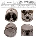 Pistons Datsun Z20, E23 Eng., 85mm SET OF 4, 12010-W1411 Toto -+.020"/0.50mm