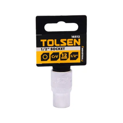 Socket (IND) 1/2" Drive 12mm TOLSEN 16512