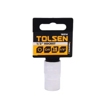 Socket (IND) 1/2" Drive 14mm TOLSEN 16514