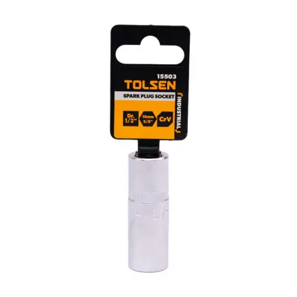 Spark Plug Socket (IND) 1/2" Drive 16mm 5/8" TOLSEN 15503