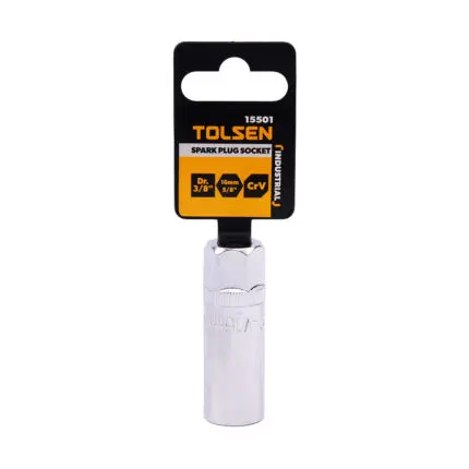 Spark Plug Socket (IND) 3/8" Drive 16mm 5/8" TOLSEN 15501