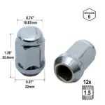 Wheel Nut (Acorn) 1.5 IGT 0515-9-1.5