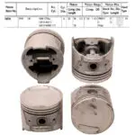 Pistons Nissan 180B, L18 910 Bluebird, 85mm SET OF 4, N859L Toto -+.060"/1.50mm