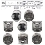 Pistons Nissan RD8 V8, 135mm SET OF 8, N1350T Toto - STD