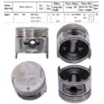Pistons Suzuki Carry ST90, F8A Eng., 62mm SET OF 4, 12111-78110 Toto - STD