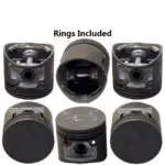 Pistons and Rings, 92.075mm SET OF 6, 17680 Enzed -+.030"/0.75mm