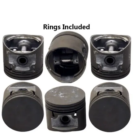 Pistons and Rings, 92.075mm SET OF 6, 17680 Enzed -+.030"/0.75mm