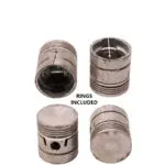 Pistons and Rings Austin, 57.911mm SET OF 4, 12587 AE -+.040"/1.00mm
