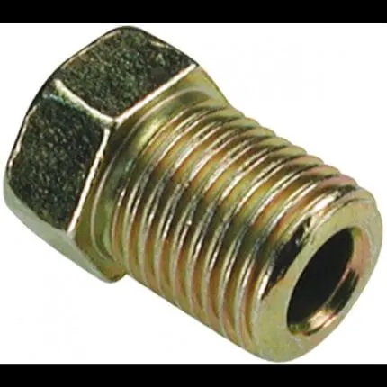 Brake Line Fitting 10mm x1  3/16" Line SHORT FULLY THREADED- B687 MAFCO